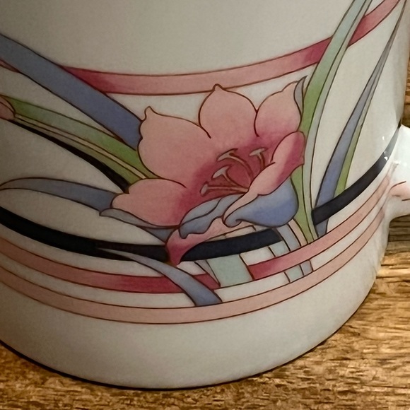 VTG The Toscany Collection Japan Porcelain Mug W/Lid Floral Tea Cup 2 available - Picture 5 of 7